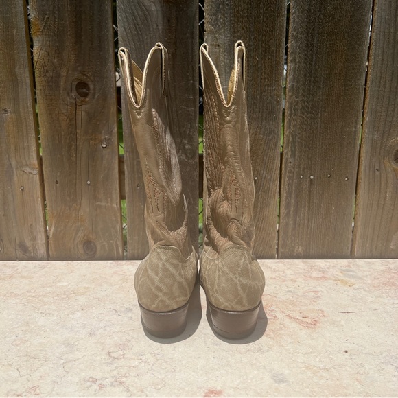 Wrangler Elephant Skin Cowboy Boots Men 10.5D - Picture 5 of 8